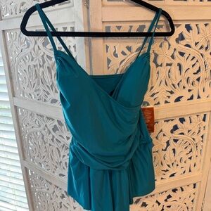 NWT Repreve Teal Women's One Piece Swimsuit Sz 10